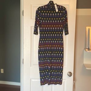 Alice, plus Olivia multicolor midi dress
